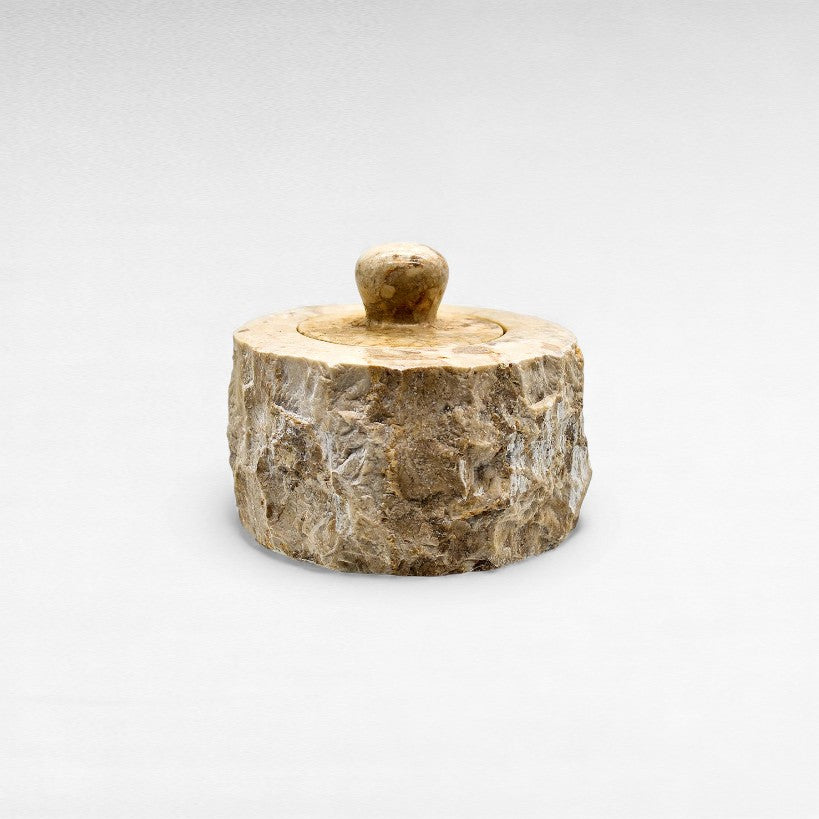 MARBLE BOWL WITH LID