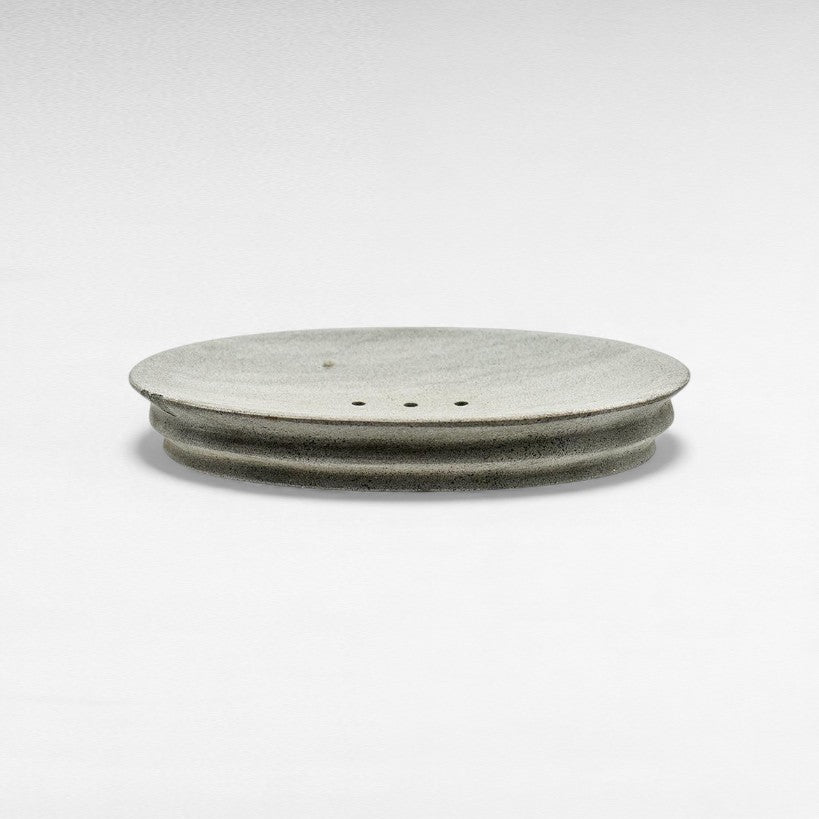 GREY STONE SOAP DISH 17x10x3cm