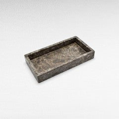 GREY MARBLE TRAY 27x14x5cm