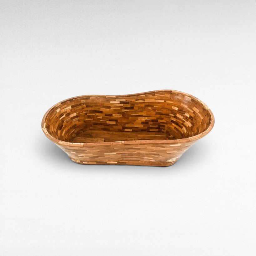 TEAK WOOD BATHTUB W190 |D90 |H70 CM