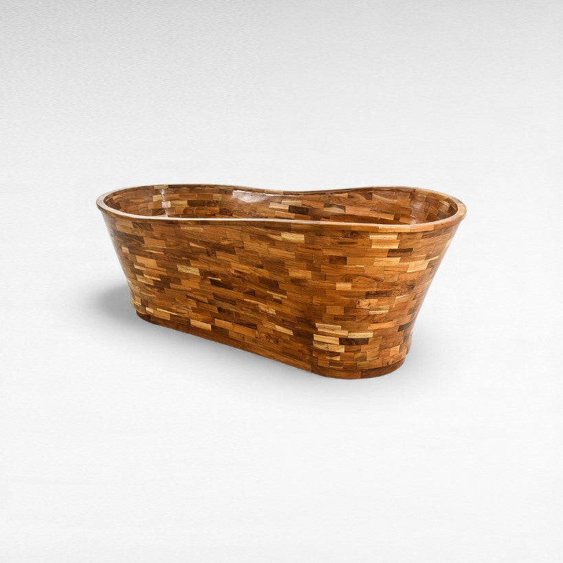 TEAK WOOD BATHTUB