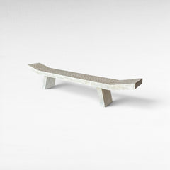 BLEACHED LECHEE BENCH - Chora Mykonos