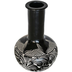 VASE BLACK AND WHITE - Chora Mykonos