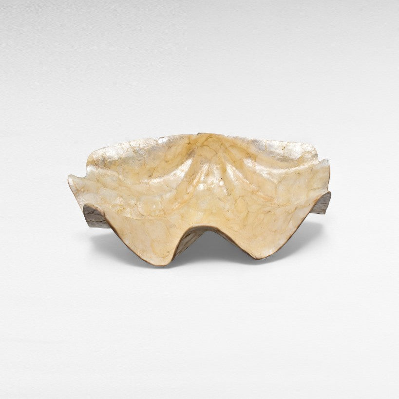 DECOR BOWL MOTHER OF PEARL WHITE 30x40x15cm