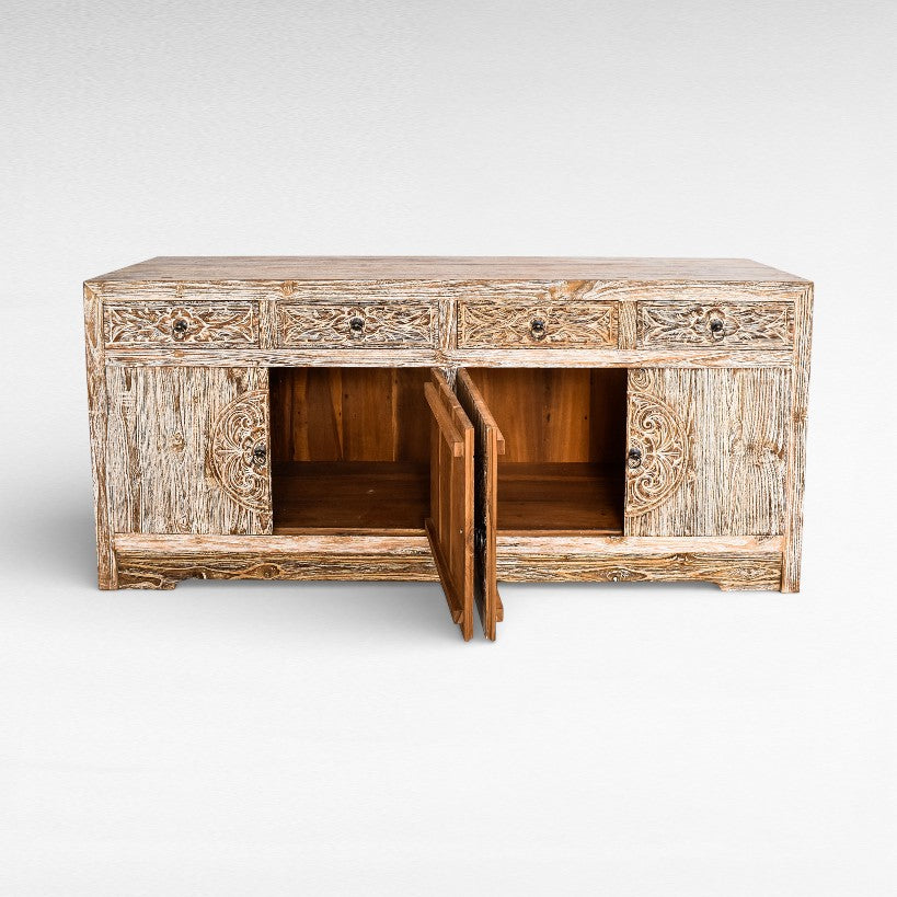 BUFFET  WOOD WHITEWASH W180 |D50 |H80 cm