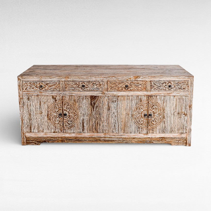 BUFFET  WOOD WHITEWASH W180 |D50 |H80 cm