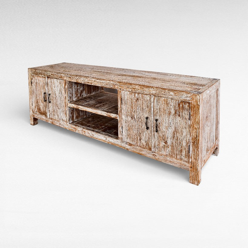 BUFFET TEAK WOOD WHITEWASHED W150 |D40 |H50 CM
