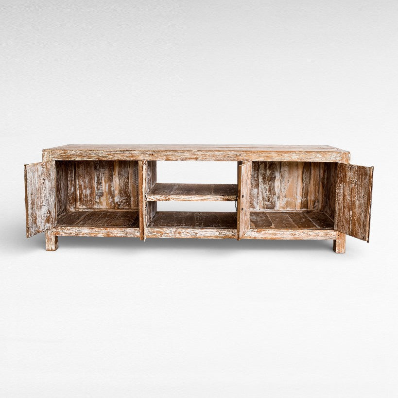 BUFFET TEAK WOOD WHITEWASHED W150 |D40 |H50 CM