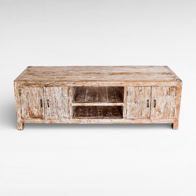 BUFFET TEAK WOOD WHITEWASHED W150 |D40 |H50 CM