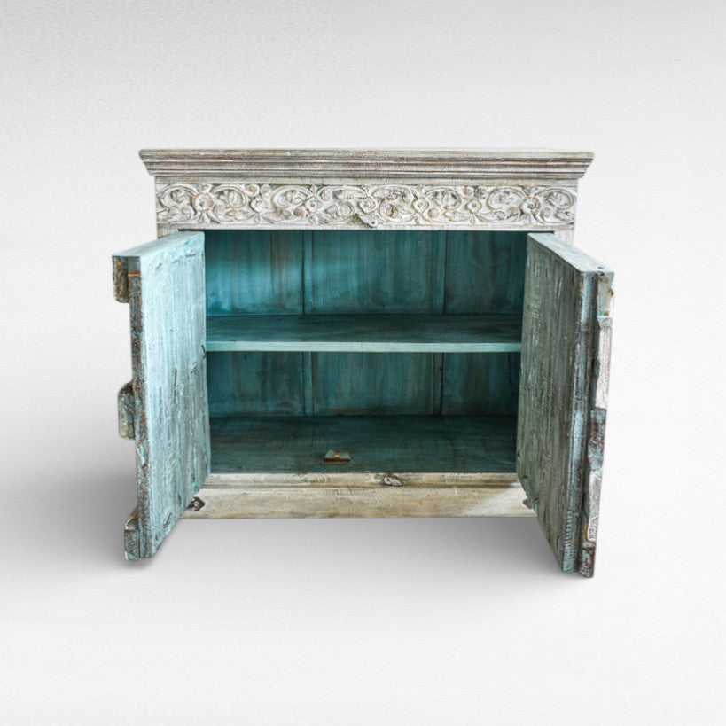 BUFFET CARVED WOOD W115 |D50 |H100 cm