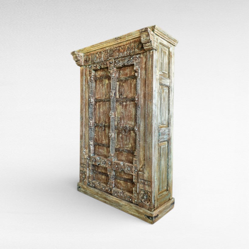 WOODEN CABINET W120 |D45 |H195 cm