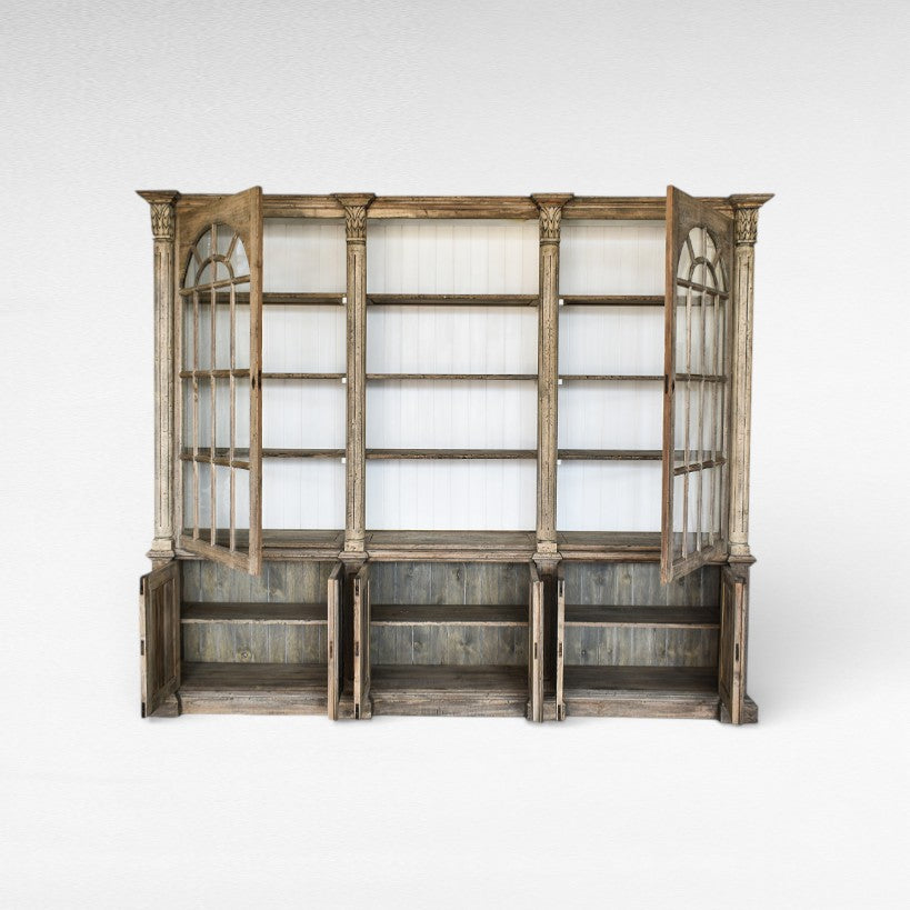 BIBLIOTHEQUE TEAK & DURIAN TEAK WOOD W280 |D50 |H235 cm
