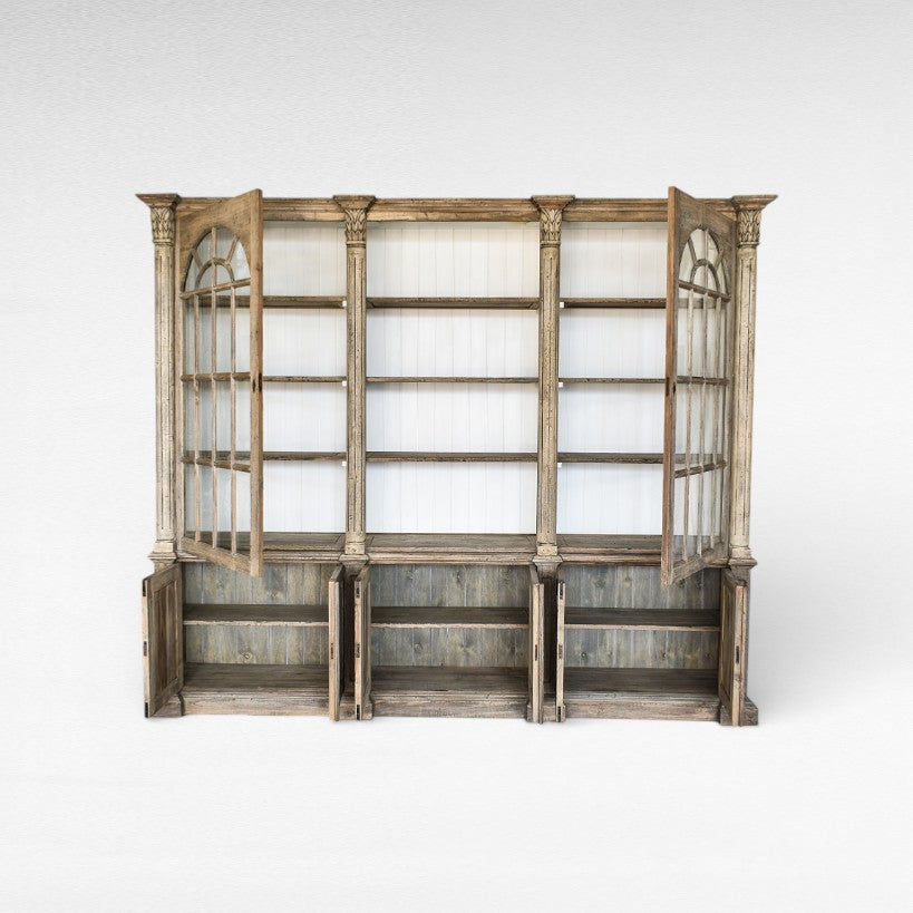 BIBLIOTHEQUE TEAK & DURIAN TEAK WOOD W280 |D50 |H235 cm