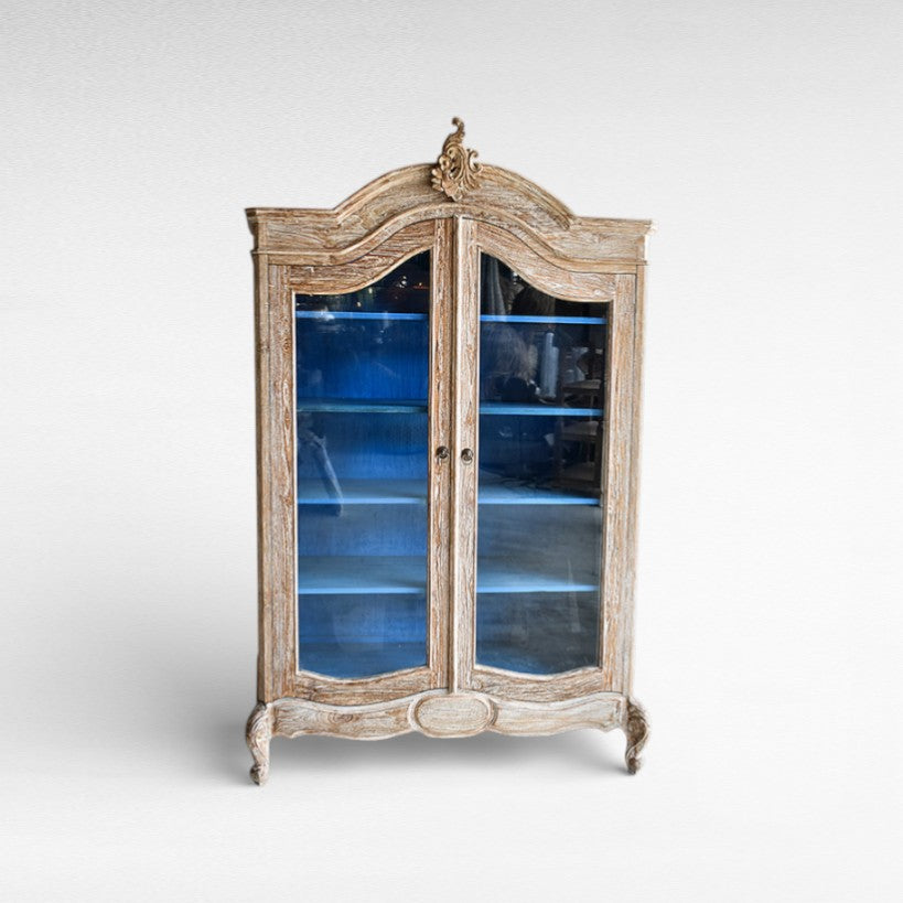 Royal Blue Whitewashed Cupboard W140 |D50 |H220 cm