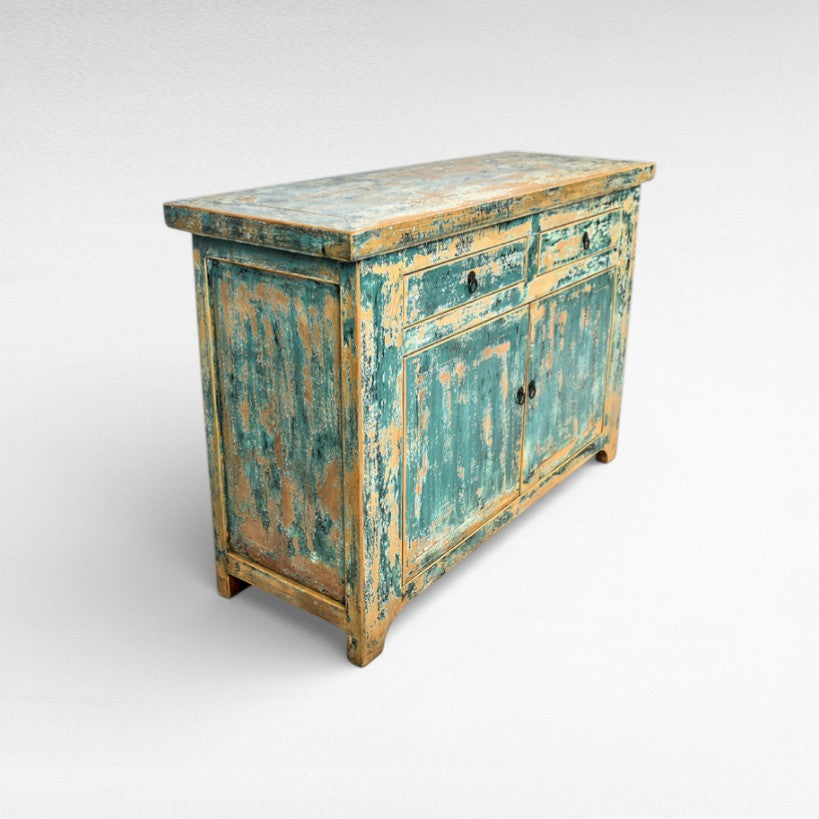 ANTIQUE TURQUOISE BUFFET W120 |D50 |H80 cm
