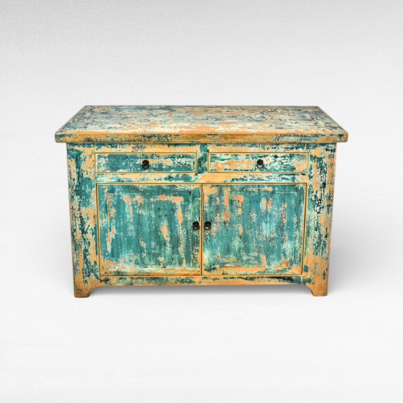ANTIQUE TURQUOISE BUFFET W120 |D50 |H80 cm