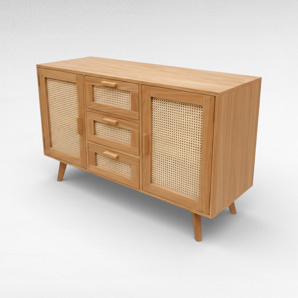 WOOD & RATTAN BUFFET W120 |D50 |H80 cm