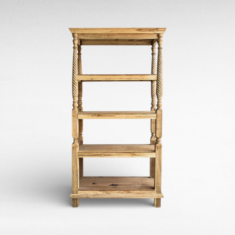 Cupboard Rack Wood Bleached W100 |D45 |H200 cm