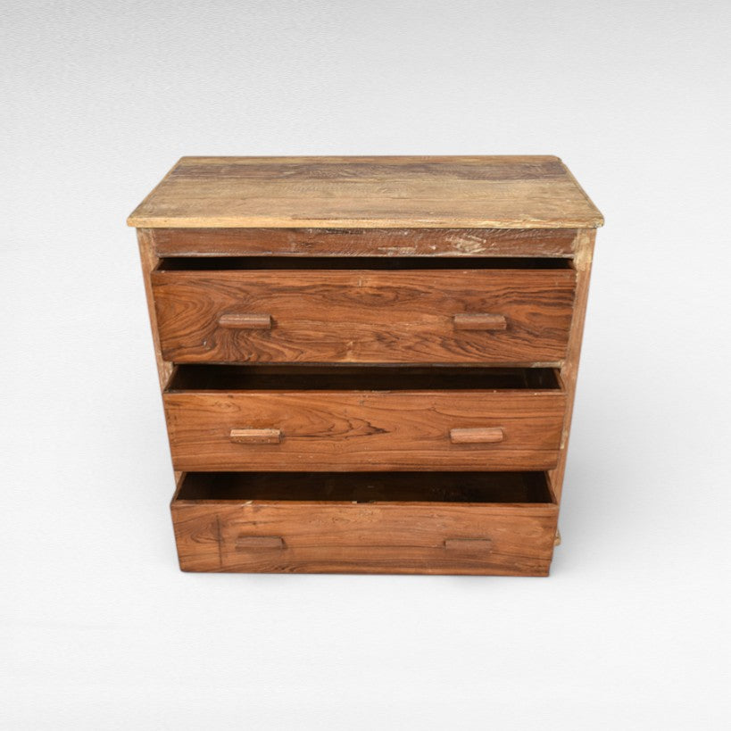 TEAK WOOD DRAWER BUFFET W95 |D48 |H91 cm