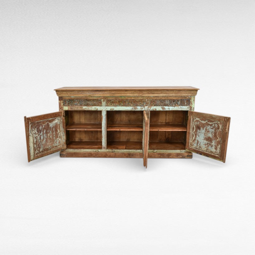 TEAK WOOD BUFFET W200 |D48 |H105 cm