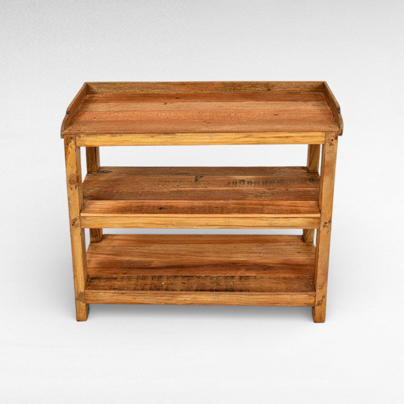 TEAK WOOD RACKS W76 |D26 |H74 cm