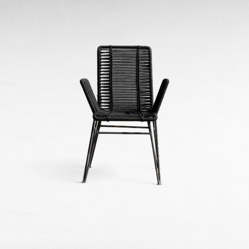 IRON FRAME DINING CHAIR WITH COTTON W62 |D60 |H97 cm