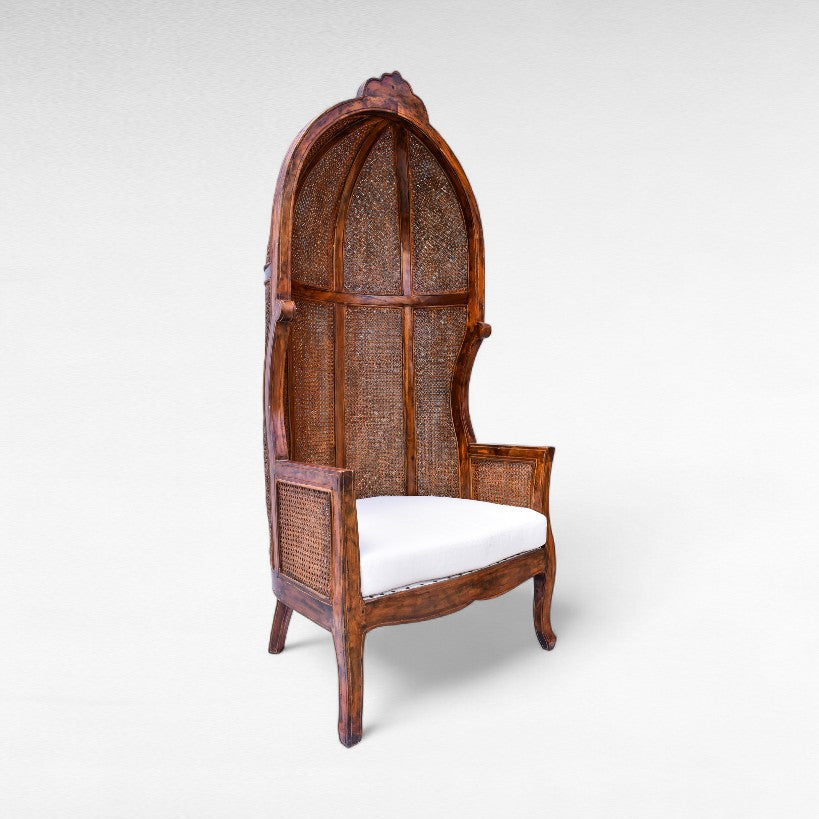 TEAK WOOD AND WOVEN CANE  W80 |D70 |H180 cm