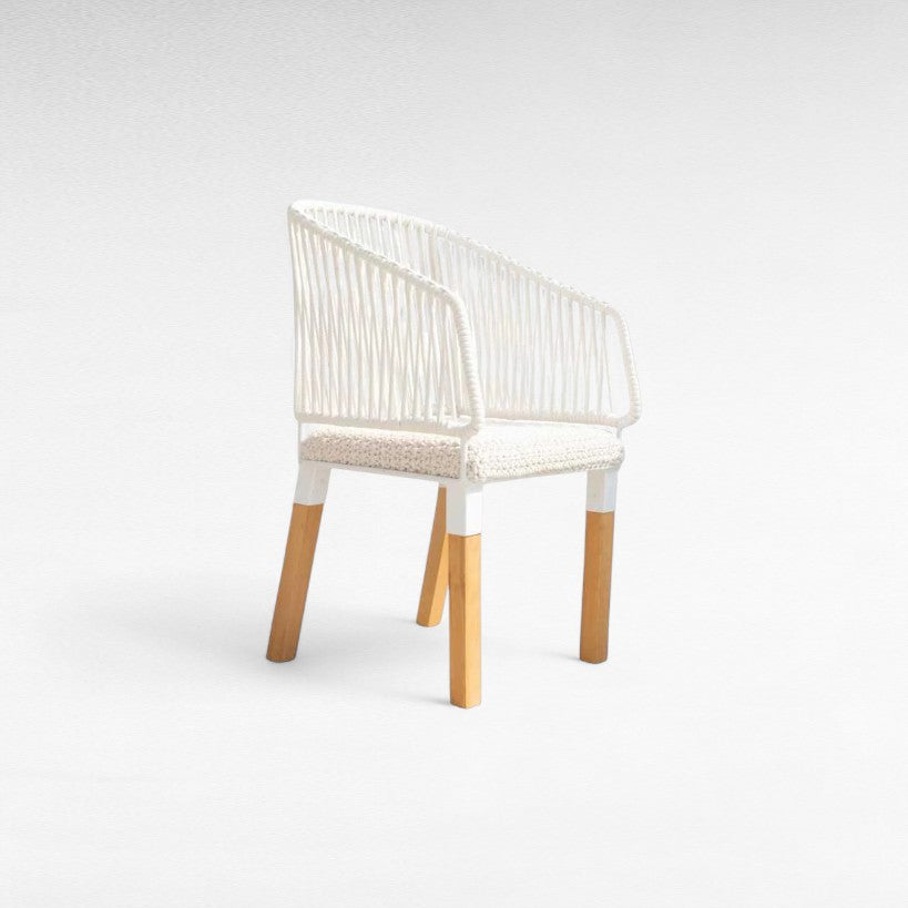 IRON FRAME DINING CHAIR WITH COTTON W52 |D57 |H98 cm