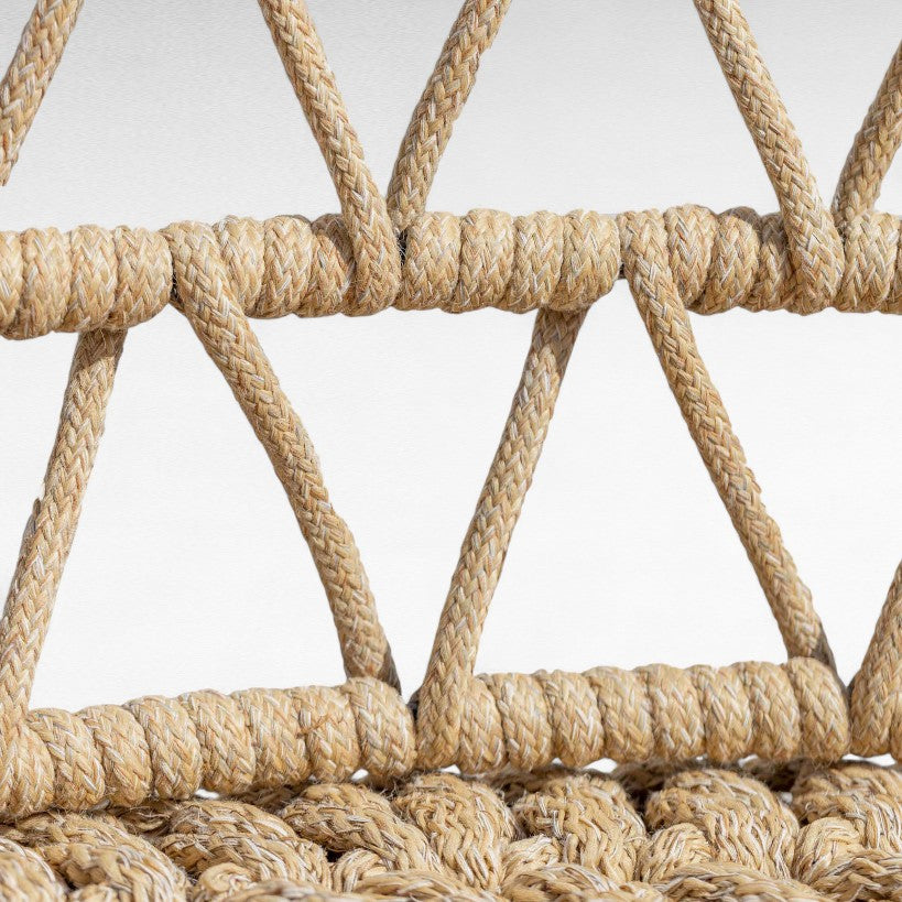 IRON FRAME RELAX CHAIR WITH COTTON ROPE W100 |D100 |H100 CM