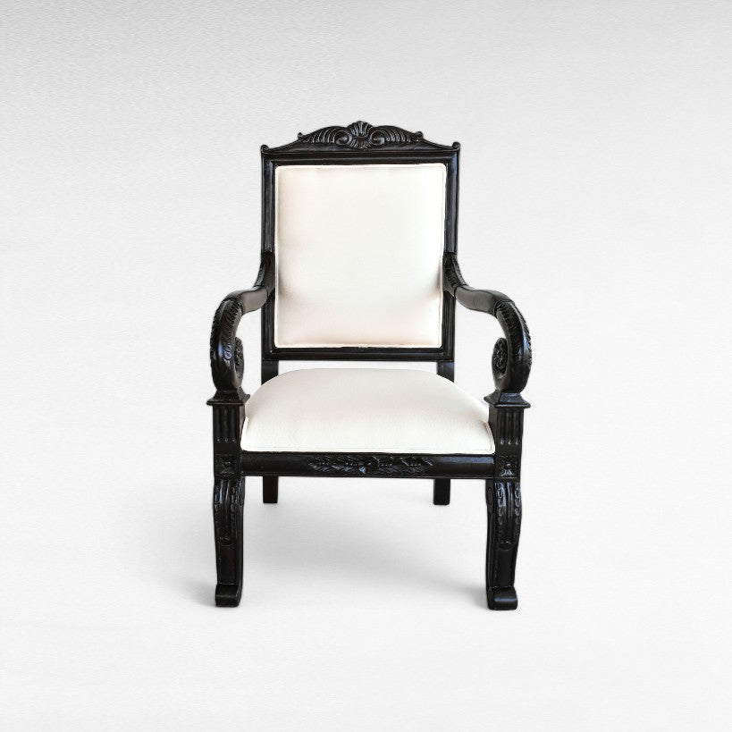 TEAK WOOD RELAX ARMCHAIR WITH UPHOLSTERY W60 |D60 |H110 cm