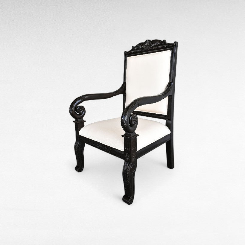 TEAK WOOD RELAX ARMCHAIR WITH UPHOLSTERY W60 |D60 |H110 cm