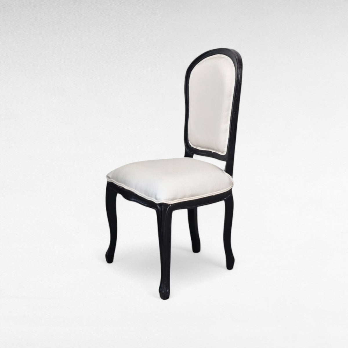 TEAK WOOD DINING CHAIR UPHOLSTERY W59 |D48 |H105 CM