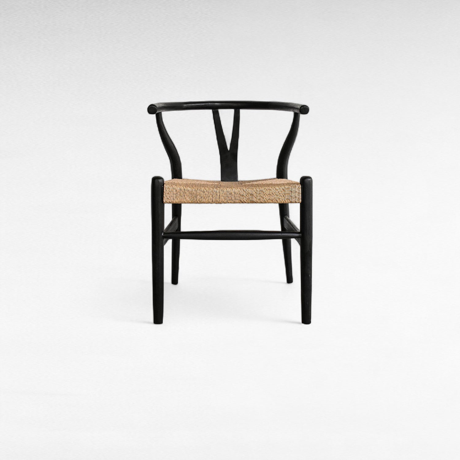 TEAK WOOD DINING CHAIR WITH SYNTHETIC RAFFIA W55 |D60 |H75 cm