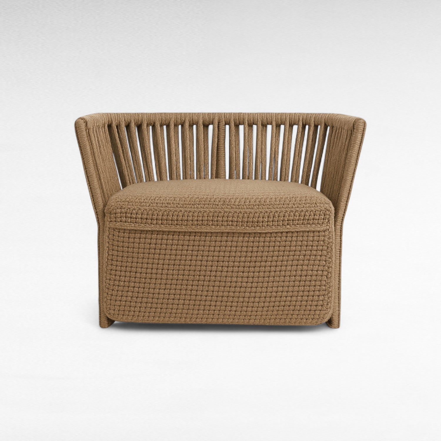 IRON FRAME RELAX CHAIR WITH COTTON ROPE W110 |D90 |H80 cm