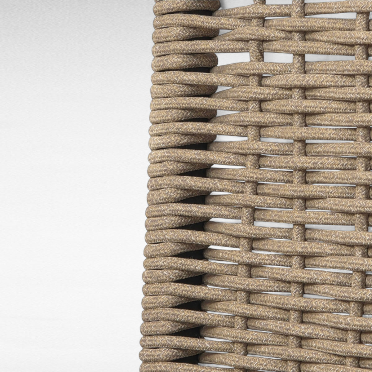 IRON FRAME DINING CHAIR WITH COTTON ROPE W59 |D70 |H105 CM