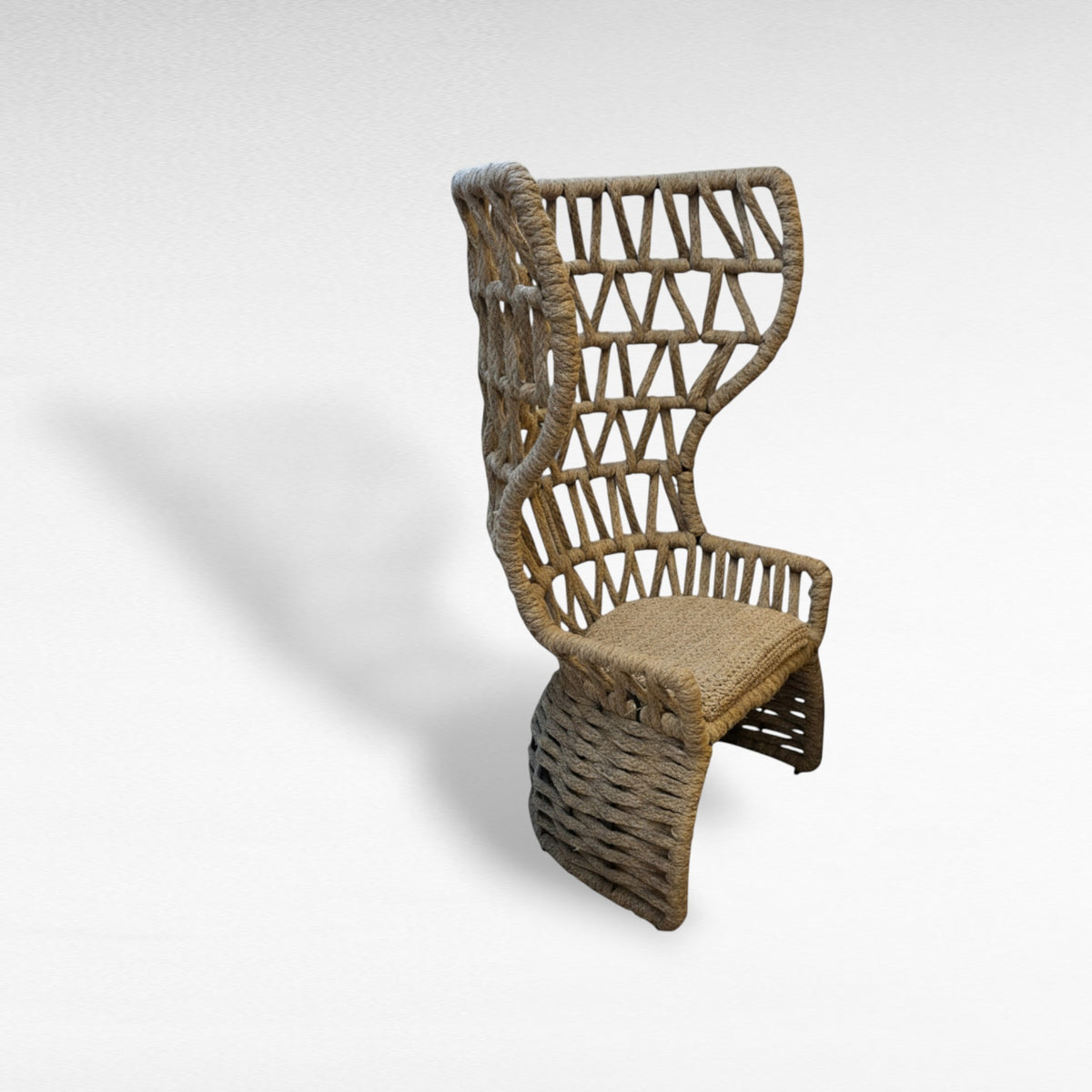 IRON FRAME RELAX CHAIR WITH COTTON ROPE W90 |D70 |H150 CM