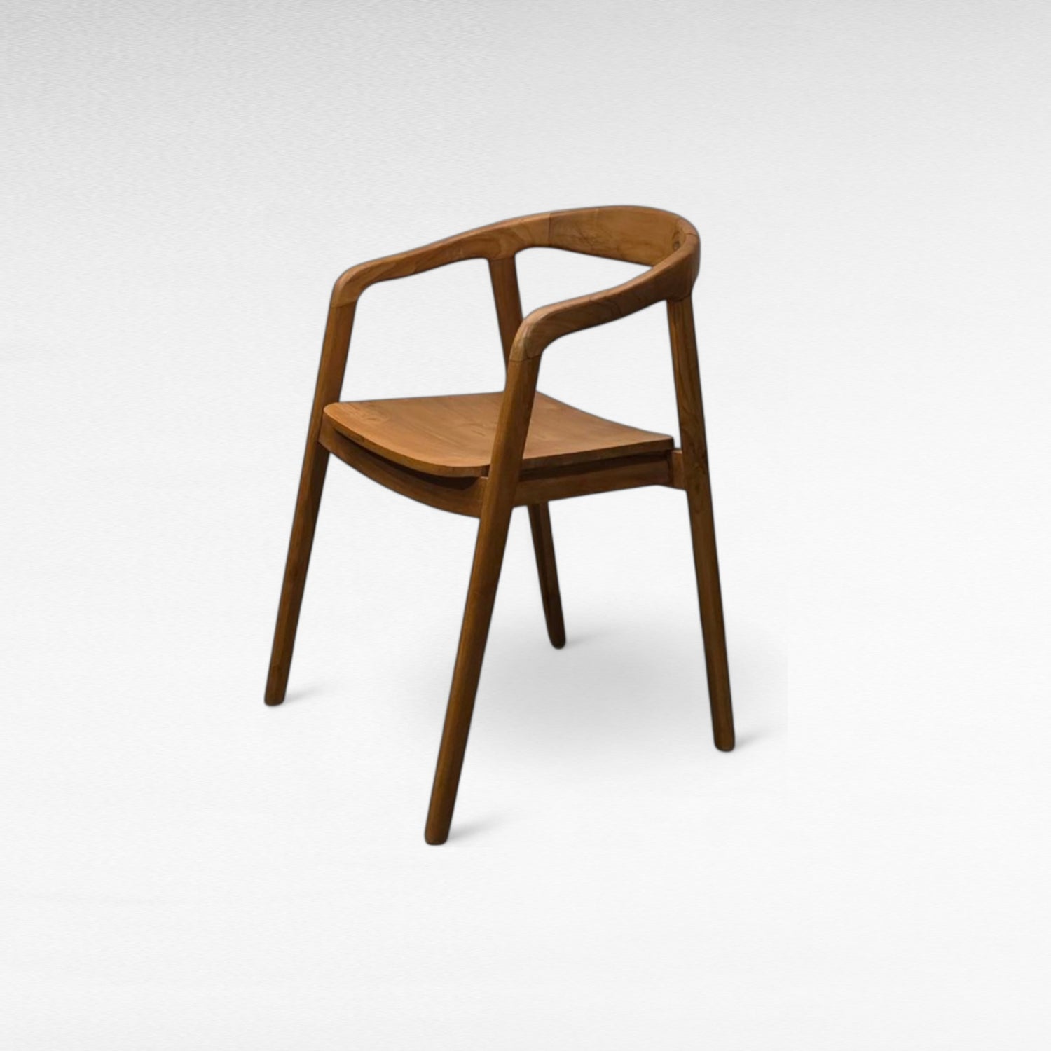 TEAK WOOD DINING CHAIR W54 |D53 |H75 cm