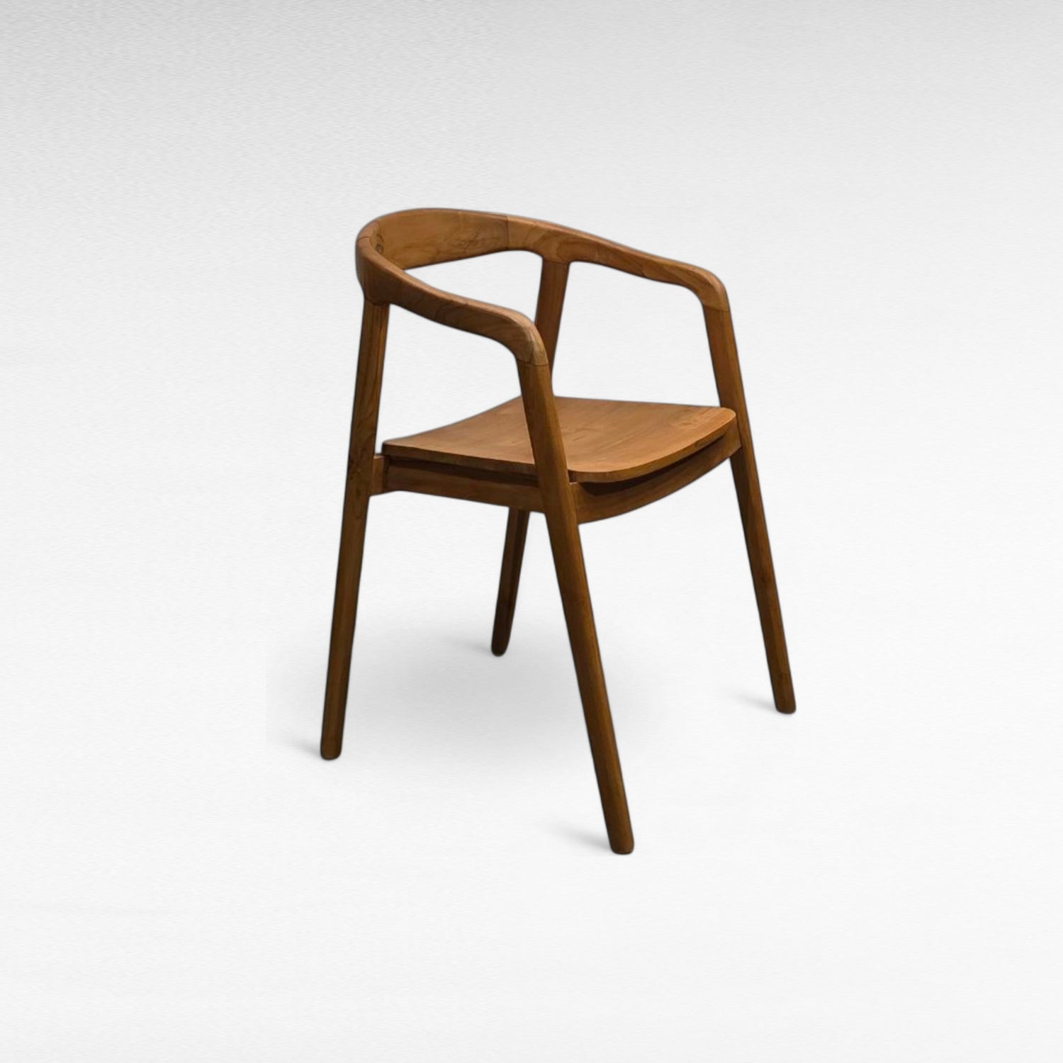 TEAK WOOD DINING CHAIR W54 |D53 |H75 cm