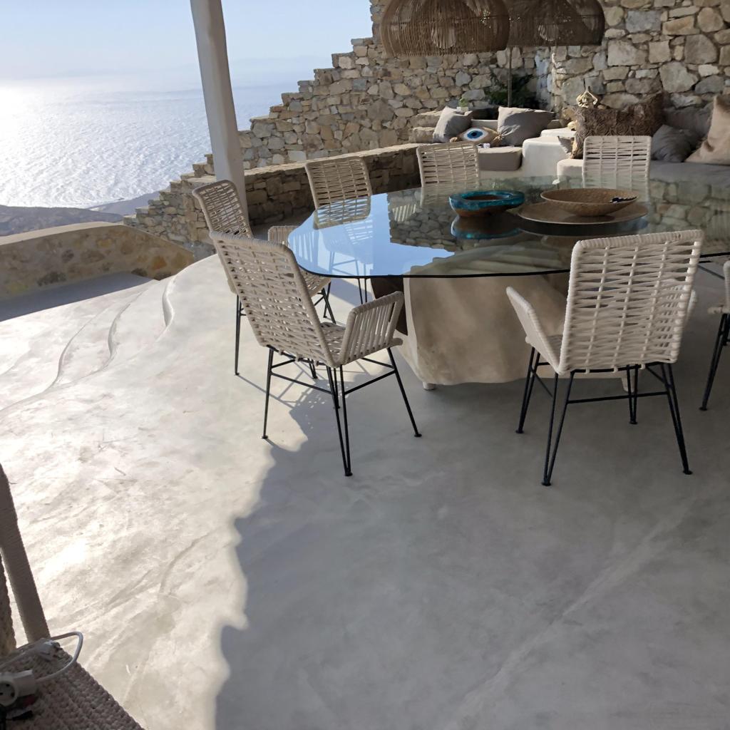 IRON FRAME DINING CHAIR WITH COTTON  W70 |D58 |H98 cm