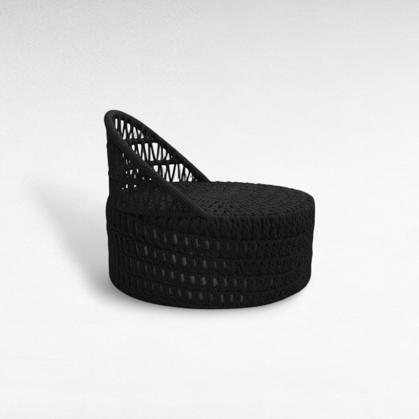 IRON FRAME RELAX CHAIR WITH COTTON ROPE W100 |D100 |H100 cm