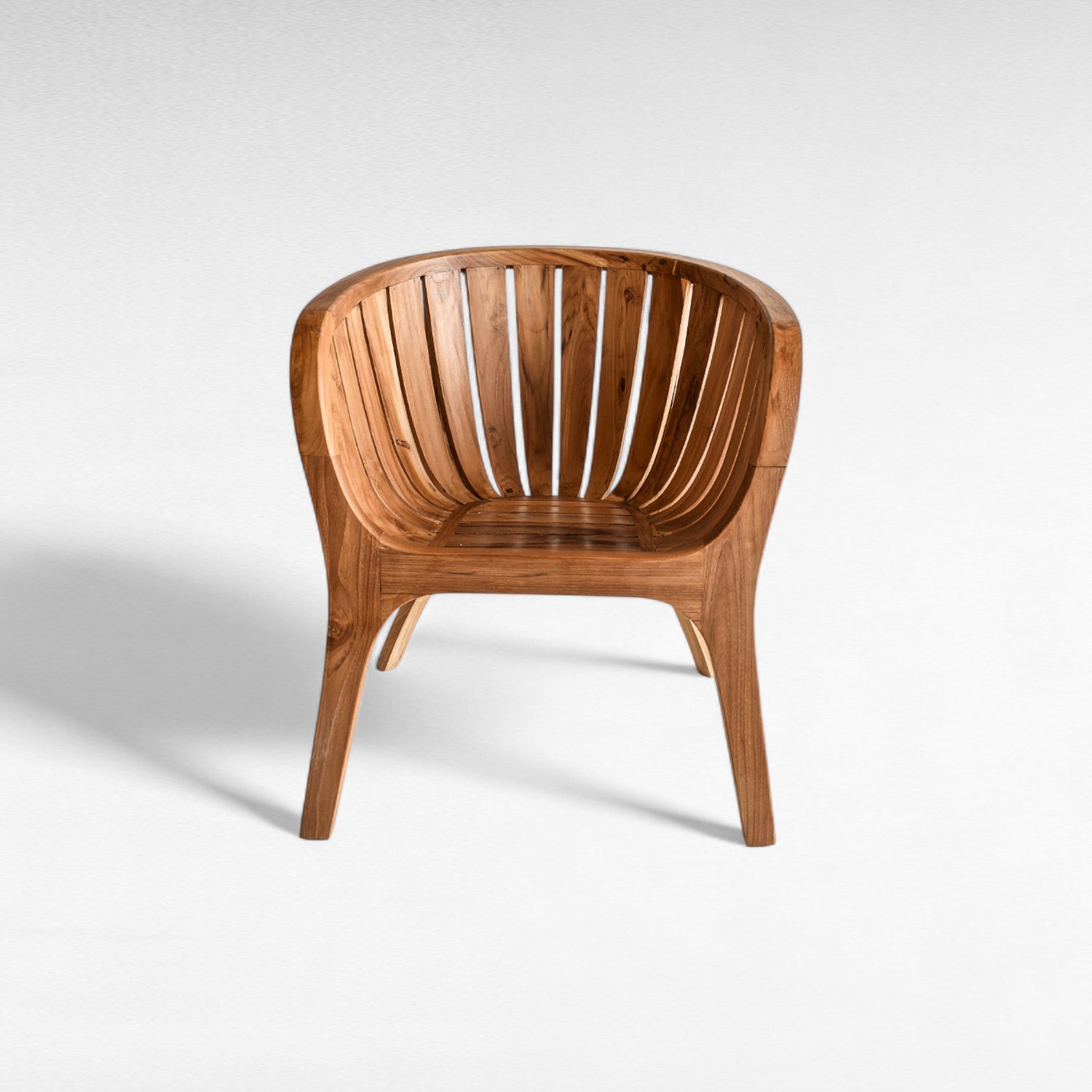 TEAK WOOD DINING CHAIR WITH CUSHION  W80 |D60 |H70 cm