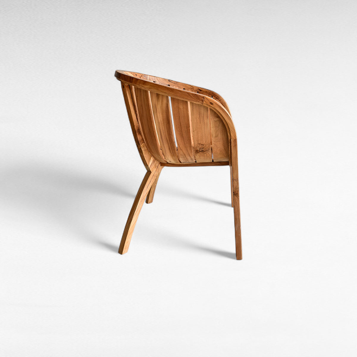 TEAK WOOD DINING CHAIR WITH CUSHION  W80 |D60 |H70 CM