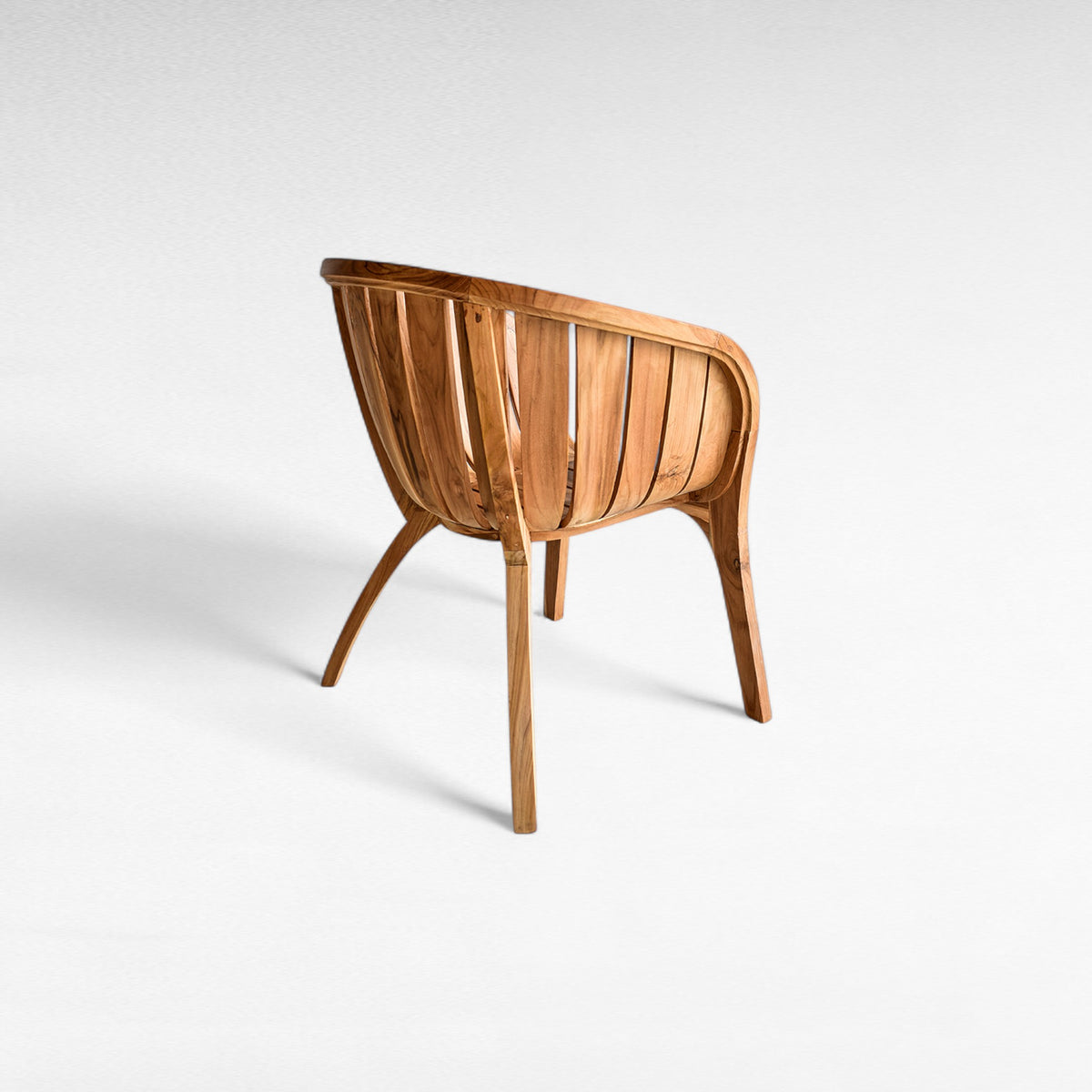 TEAK WOOD DINING CHAIR WITH CUSHION  W80 |D60 |H70 CM