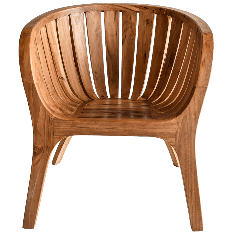 TEAK WOOD DINING CHAIR WITH CUSHION  W80 |D60 |H70 cm