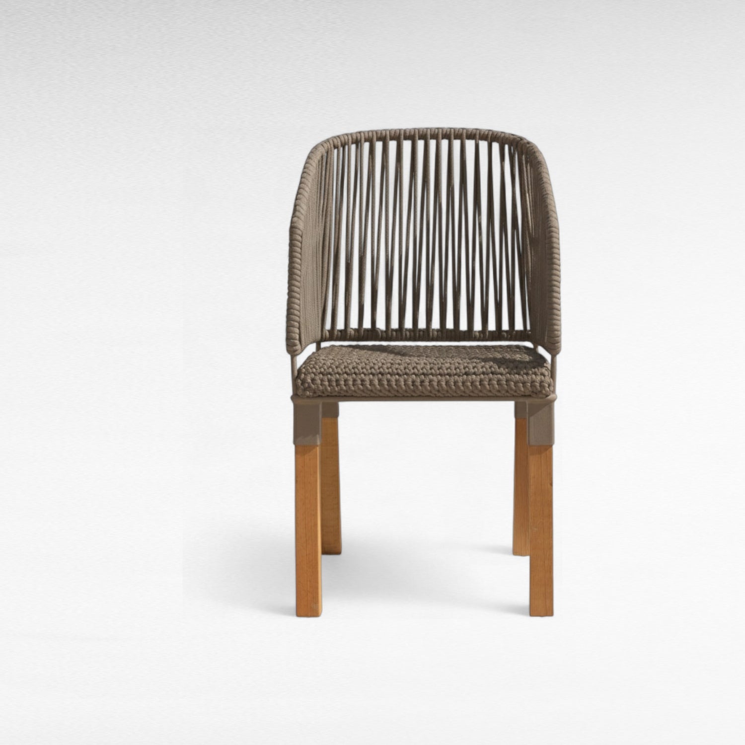 IRON FRAME DINING ARMCHAIR WITH COTTON ROPE W65 |D65 |H110 cm