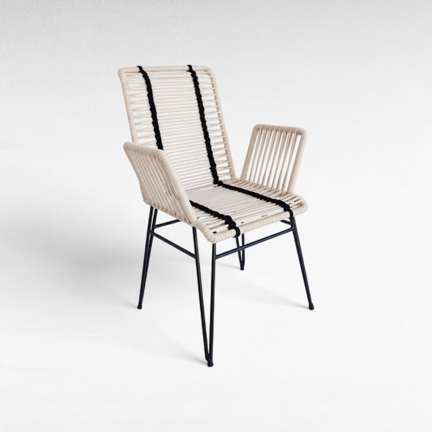 IRON FRAME DINING CHAIR WITH COTTON  W70 |D58 |H98 cm