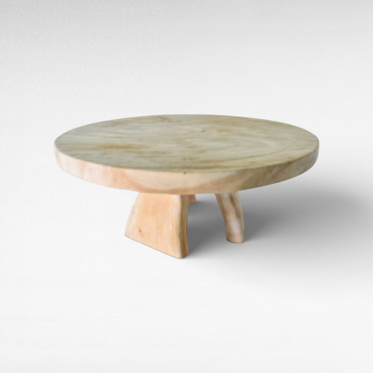 COFFEE TABLE SUAR WOOD BLEACHED W120 |D120 |H45 CM