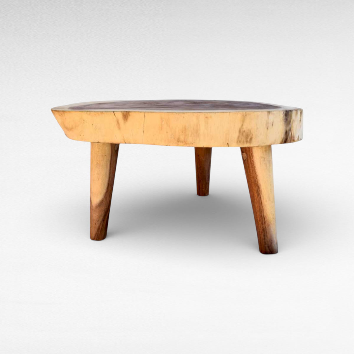 COFFEE TABLE SUAR WOOD NATURAL W90  |D70  |H45 CM