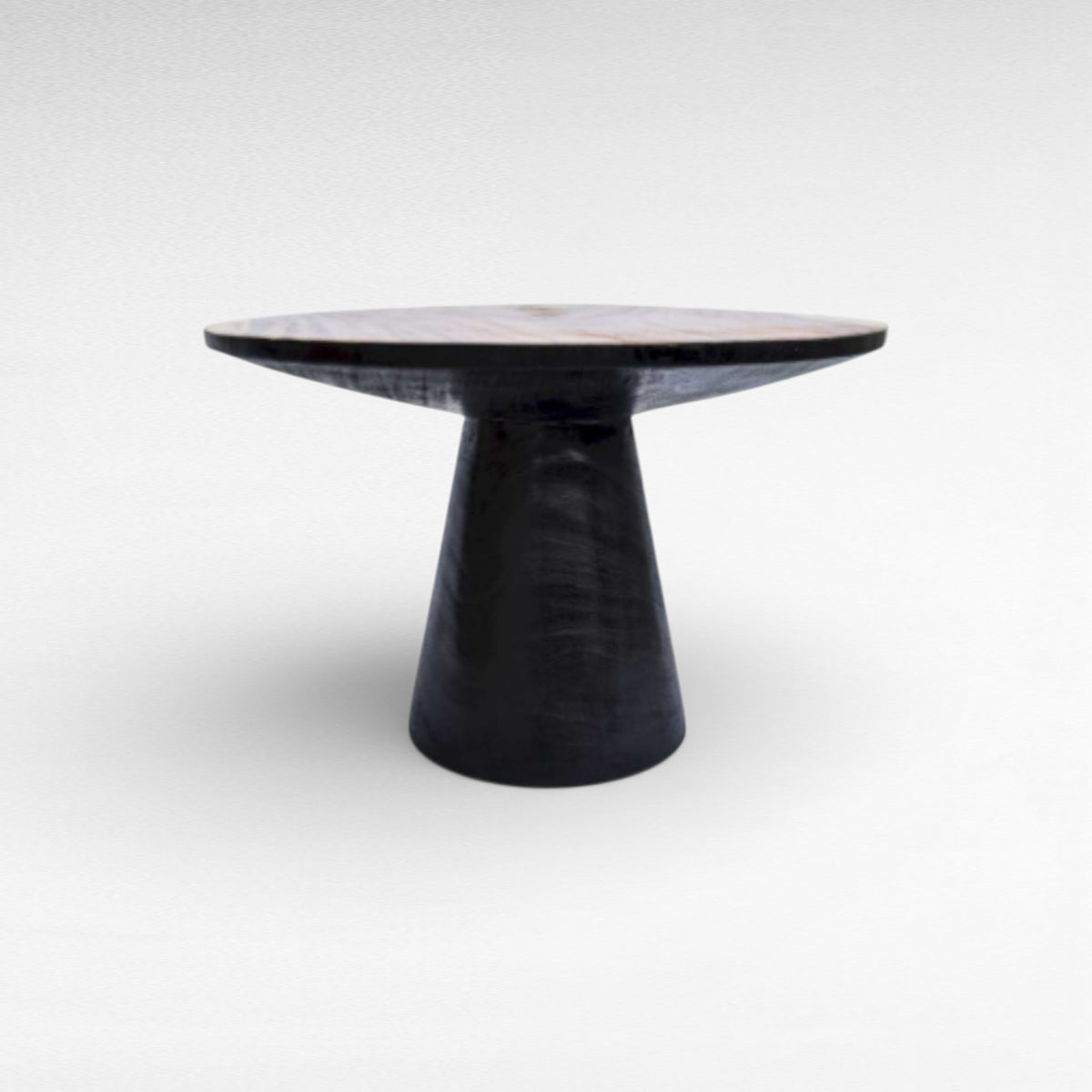 COFFEE TABLE SUAR WOOD NATURAL & BLACK W75 |D75 |H45 CM