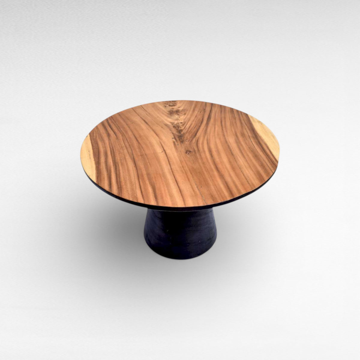 COFFEE TABLE SUAR WOOD NATURAL & BLACK W75 |D75 |H45 CM